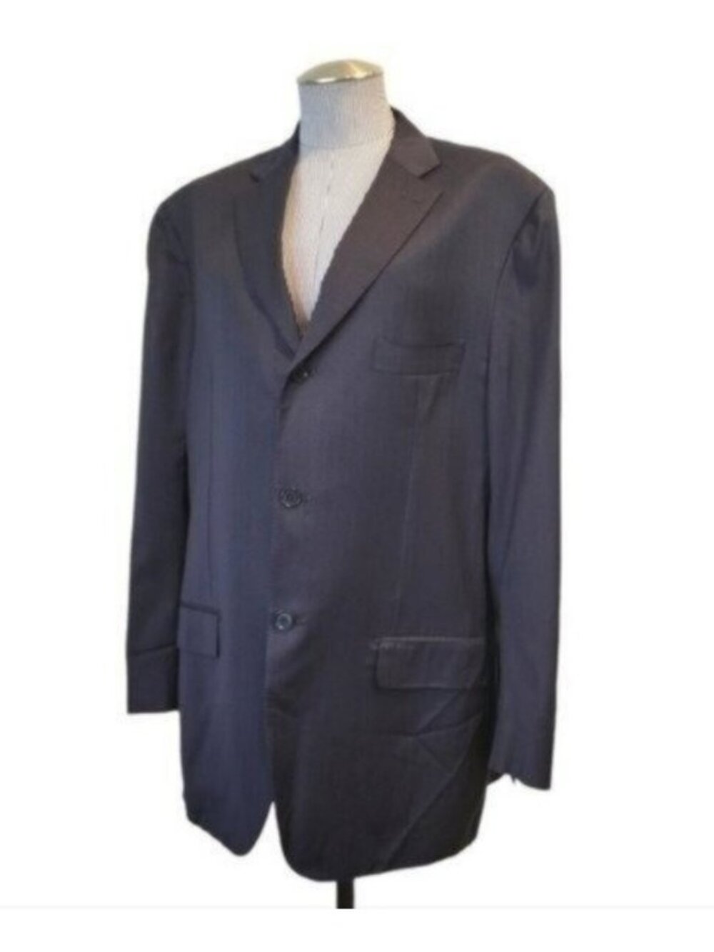 Isaia Napoli | 110 Spider 100% Wool Blue Navy Men’s Blazer Suit Jacket